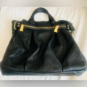 Olivia & Joy Black Bag with Gold Accents
